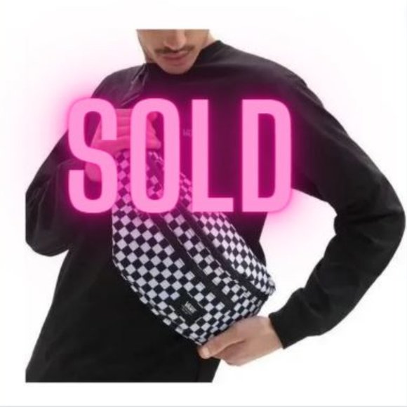 Vans Other - New Vans Ward Black White Checkered Crossbody Fanny Pack Bum Belt Waist Bag